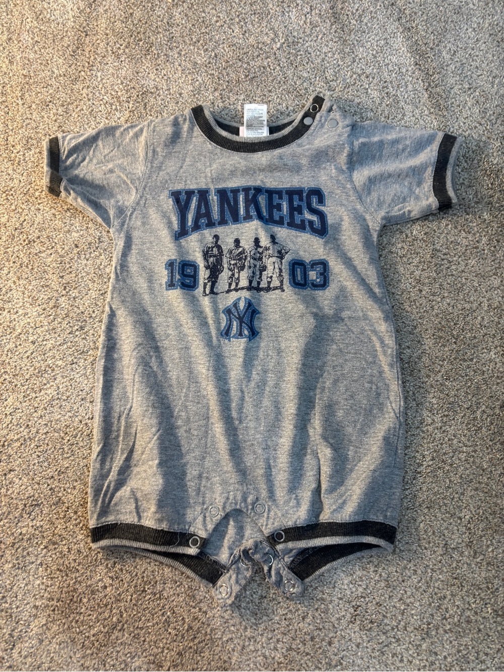 New York Yankees Alex Rodriguez Jersey Snap Baby Romper Onesie 24 months